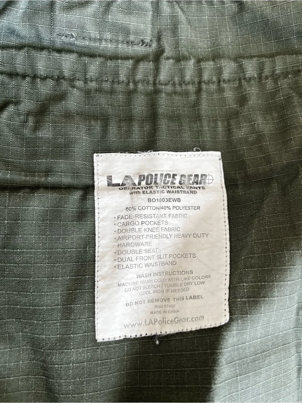 LAPG Urban OPS Tactical Cargo Olive Pants Mens Size 38x34” Cotton Blend *Flaws